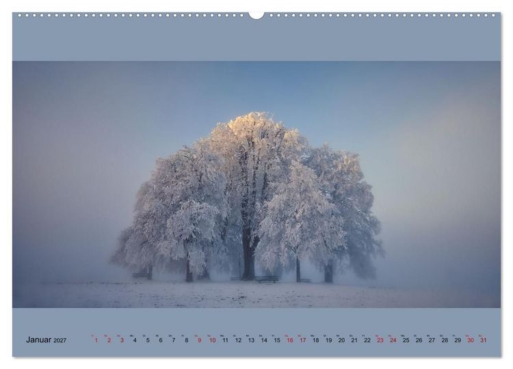 Produktbild: Fogscapes - magische Nebellandschaften (Wandkalender 2027 DIN A2 quer), CALVENDO Monatskalender