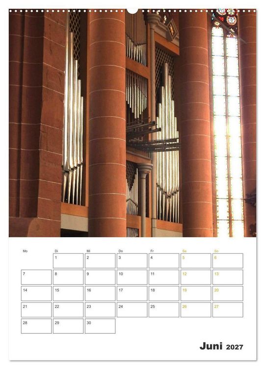 Produktbild: Orgeln zum Verlieben! (hochwertiger Premium Wandkalender 2027 DIN A2 hoch), Kunstdruck in Hochglanz