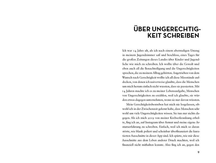 Das Gefühl von Armut