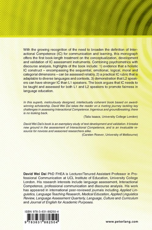 Produktbild: Assessing Interactional Competence