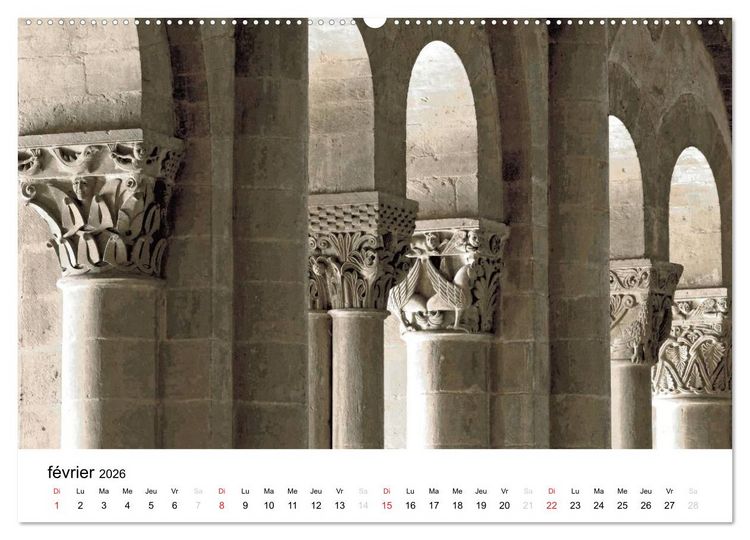 Produktbild: Abbatiale de Conques (Calendrier mural 2026 DIN A2 vertical) calendrier de bureau