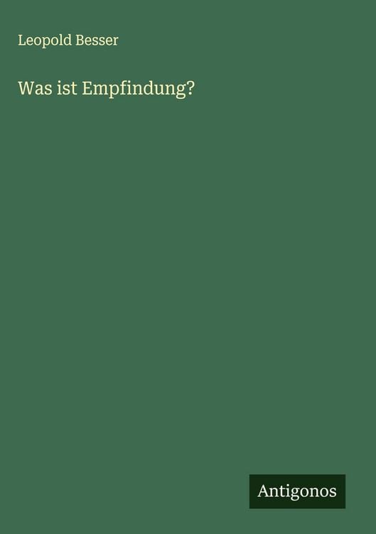 Produktbild: Was ist Empfindung?