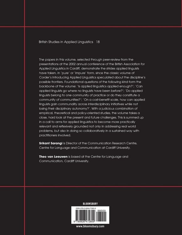 Produktbild: Applied Linguistics & Communities of Practice