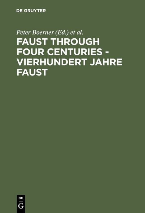 Produktbild: Faust through Four Centuries - Vierhundert Jahre Faust