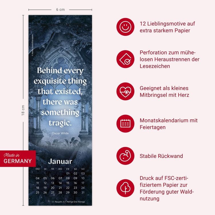 Produktbild: Fantasy Lesezeichen & Kalender 2027