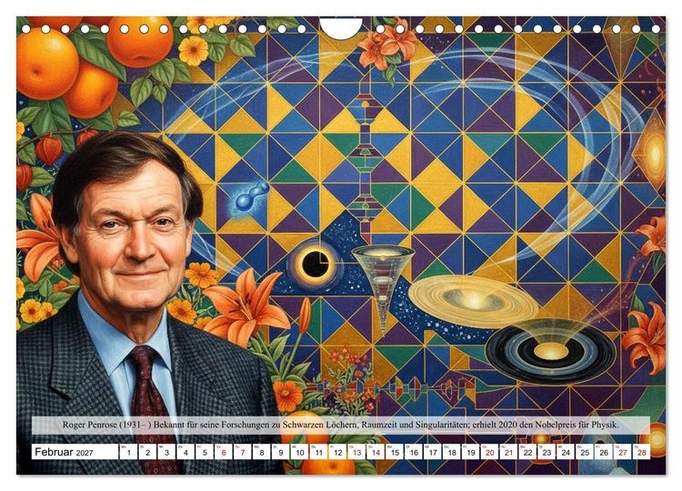 Produktbild: Pioniere der Astrophysik (Wandkalender 2027 DIN A4 quer), CALVENDO Monatskalender