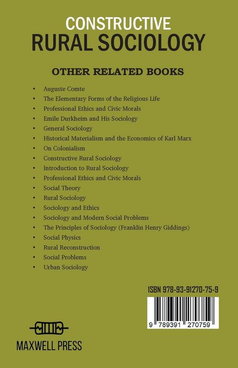 Produktbild: Constructive Rural Sociology