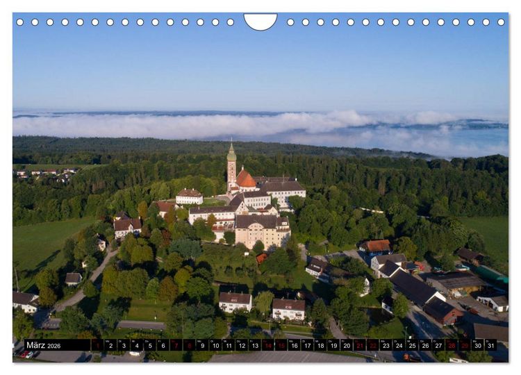 Produktbild: Himmel &uuml;ber Bayern (Wandkalender 2026 DIN A4 quer), CALVENDO Monatskalender