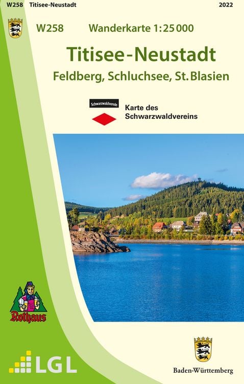 Produktbild: W258 Wanderkarte 1:25 000 Titisee-Neustadt
