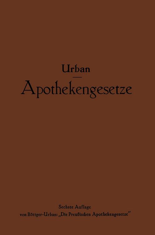 Produktbild: Apothekengesetze