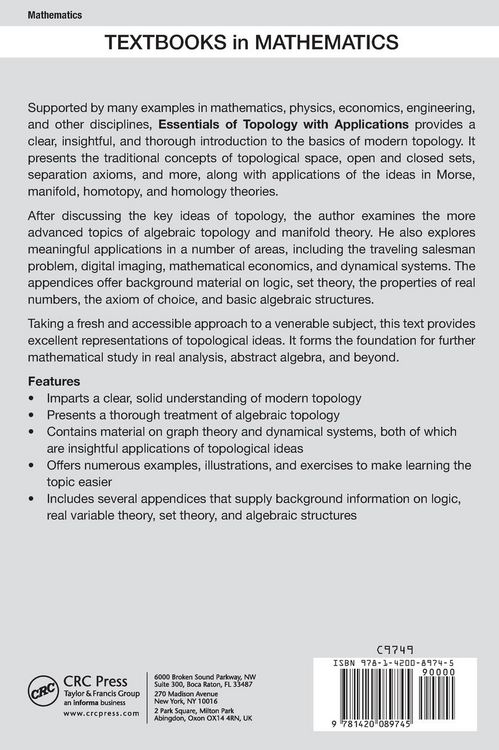 Produktbild: Essentials of Topology with Applications