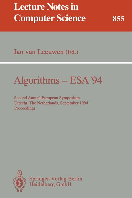 Produktbild: Algorithms - ESA '94
