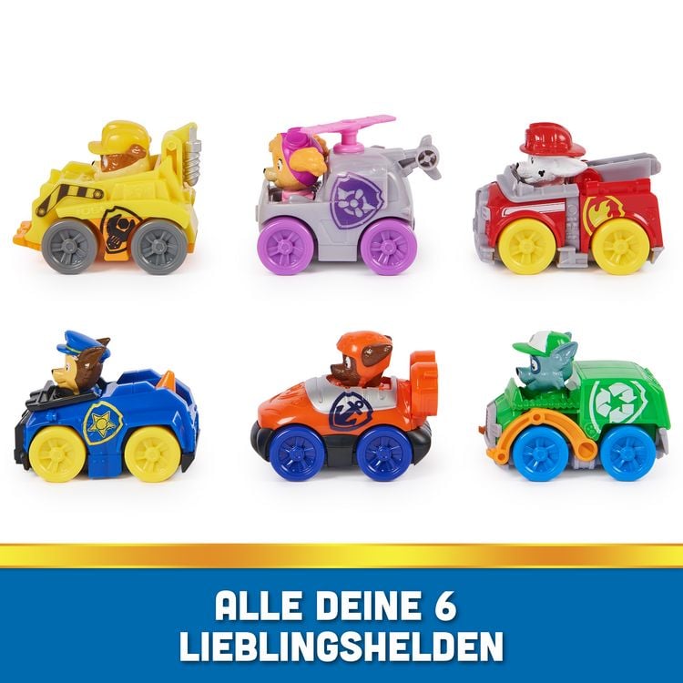 Produktbild: PAW Patrol Pup Squad Racers &ndash; 6-teiliges Fahrzeug-Geschenkset