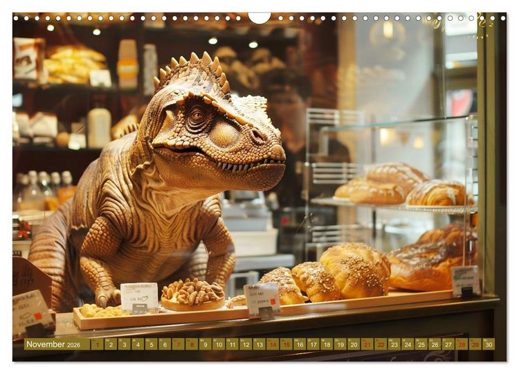 Produktbild: Wie w&auml;re es mit einem Dinosaurier als Haustier? (Wandkalender 2026 DIN A3 quer), CALVENDO Monatskalender