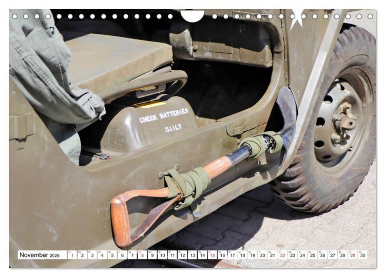 Produktbild: Willys Jeep im Detail vom Frankfurter Taxifahrer Petrus Bodenstaff (Wandkalender 2026 DIN A4 quer), CALVENDO Monatskalender