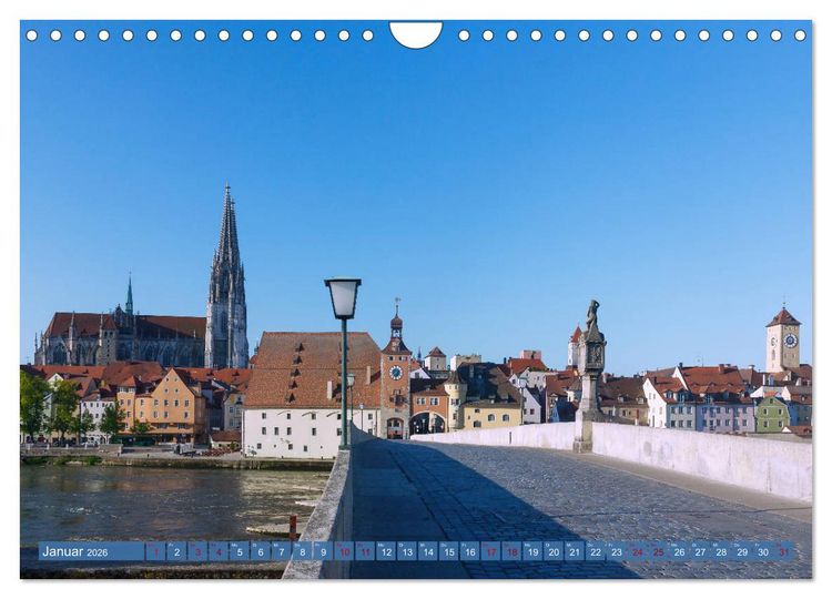 Produktbild: Donauperle Regensburg (Wandkalender 2026 DIN A4 quer), CALVENDO Monatskalender