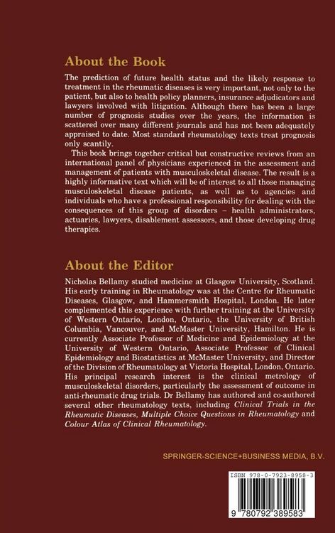 Produktbild: Prognosis in the Rheumatic Diseases