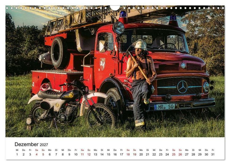 Produktbild: Echte M&auml;nner, coole Mopeds (Wandkalender 2027 DIN A3 quer), CALVENDO Monatskalender