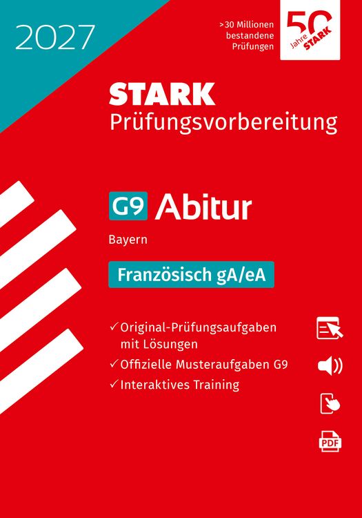 Produktbild: STARK Franz&ouml;sisch gA/eA - Abitur 2027 Bayern - Pr&uuml;fungsvorbereitung