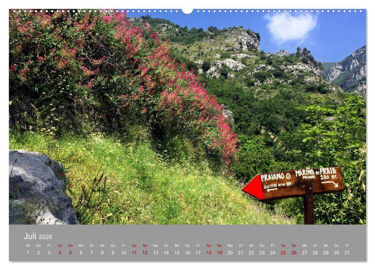 Produktbild: Traumlandschaft am Mittelmeer: Die Amalfik&uuml;ste (Wandkalender 2026 DIN A2 quer), CALVENDO Monatskalender
