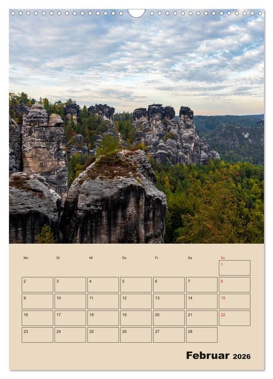 Produktbild: Zauberhafte S&auml;chsische Schweiz (Wandkalender 2026 DIN A3 hoch), CALVENDO Monatskalender