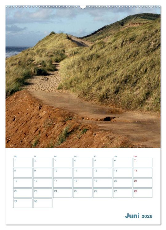 Produktbild: Sylter D&uuml;nen (hochwertiger Premium Wandkalender 2026 DIN A2 hoch), Kunstdruck in Hochglanz