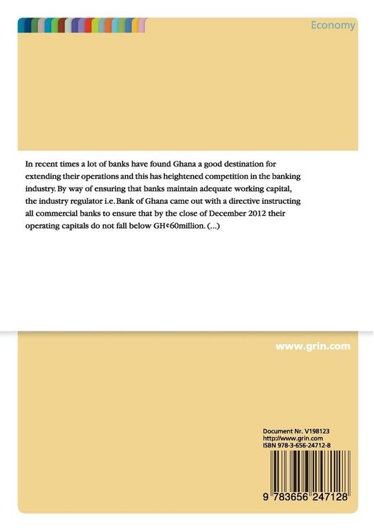 Produktbild: Prospects and Challenges of Re-capitalising Commercial Banks in Ghana