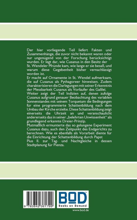 Produktbild: Cusanus - ein Pythagoreer und Vorl&auml;ufer des Galilei