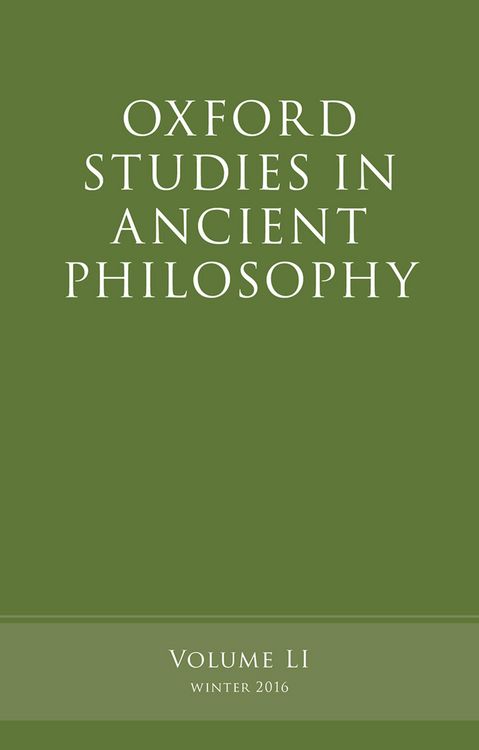 Produktbild: Oxford Studies in Ancient Philosophy, Volume 51