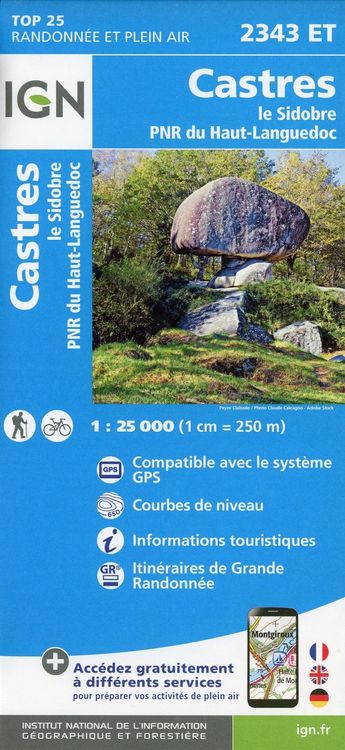 Produktbild: Castres.le Sidobre.PNR du Haut Languedoc 1:25 000