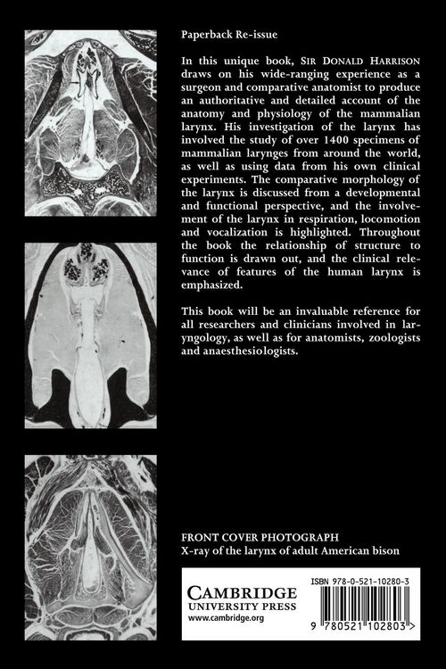 Produktbild: The Anatomy and Physiology of the Mammalian Larynx