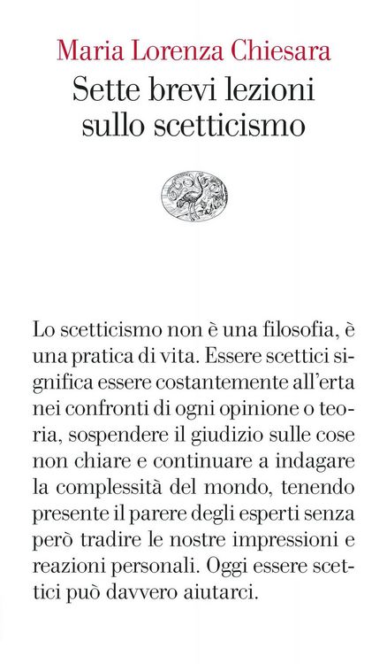Produktbild: Sette brevi lezioni sullo scetticismo