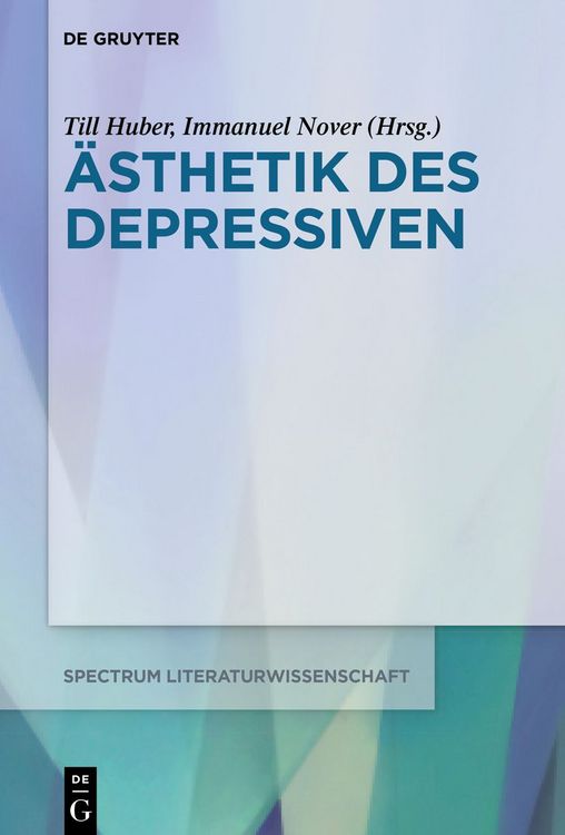 Produktbild: &Auml;sthetik des Depressiven
