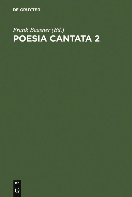 Produktbild: Poesia cantata 2