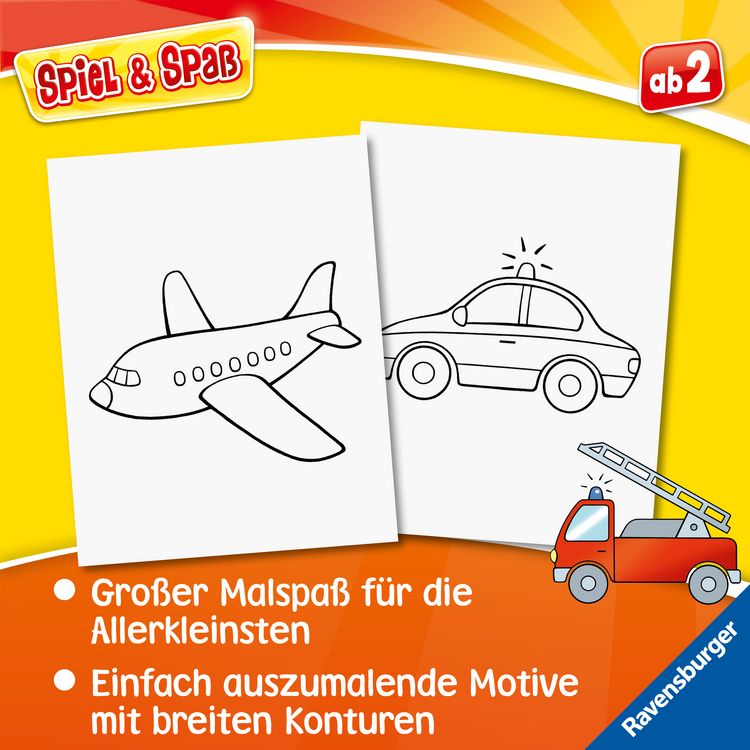 Produktbild: Spiel & Spa&szlig; - Mein allererster Malblock: Fahrzeuge