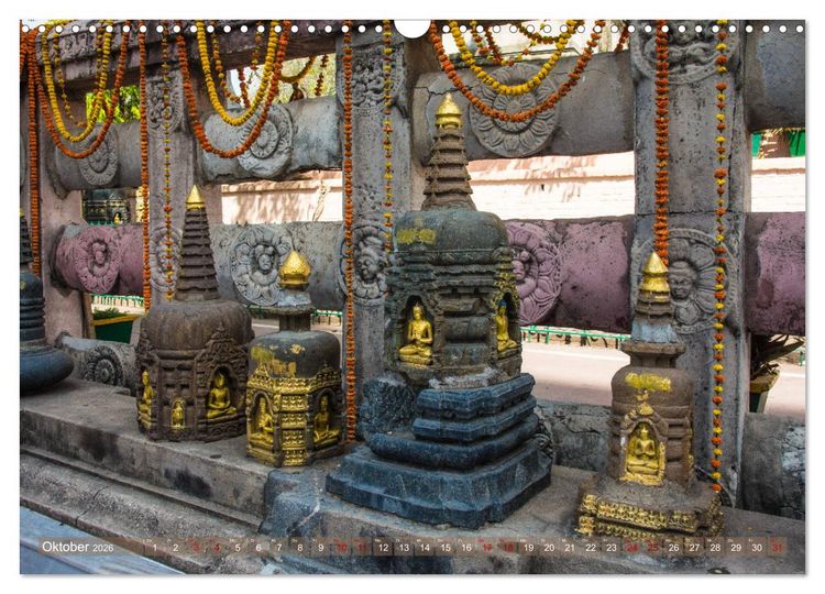 Produktbild: Mahabodhi &ndash; Der wichtigste buddhistische Tempel (Wandkalender 2026 DIN A3 quer), CALVENDO Monatskalender