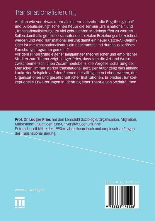 Produktbild: Transnationalisierung