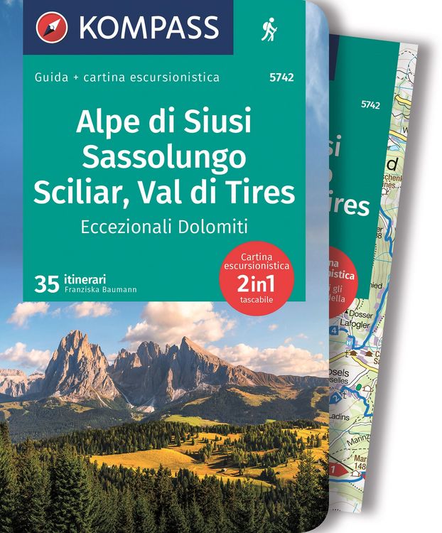 Produktbild: KOMPASS guida escursionistica Alpe di Siusi, Sassolungo, Sciliar, Catinaccio, 35 itinerari