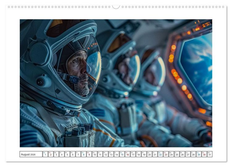 Produktbild: Galaktische Abenteuer (Wandkalender 2026 DIN A2 quer), CALVENDO Monatskalender