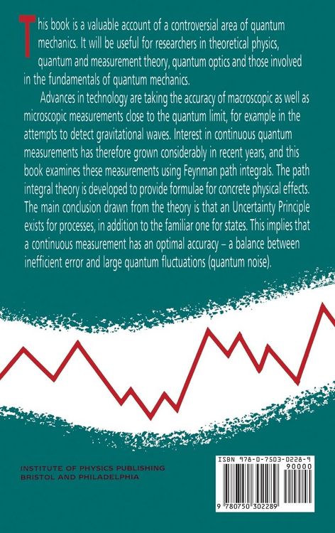 Produktbild: Continuous Quantum Measurements and Path Integrals