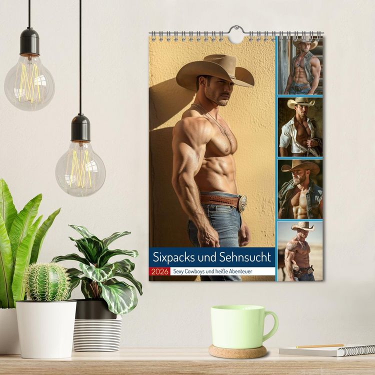 Produktbild: Sixpacks und Sehnsucht (Wandkalender 2026 DIN A4 hoch), CALVENDO Monatskalender