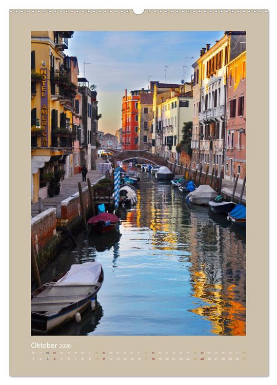 Produktbild: Erlebe mit mir Venedig im Winter (Wandkalender 2026 DIN A2 hoch), CALVENDO Monatskalender