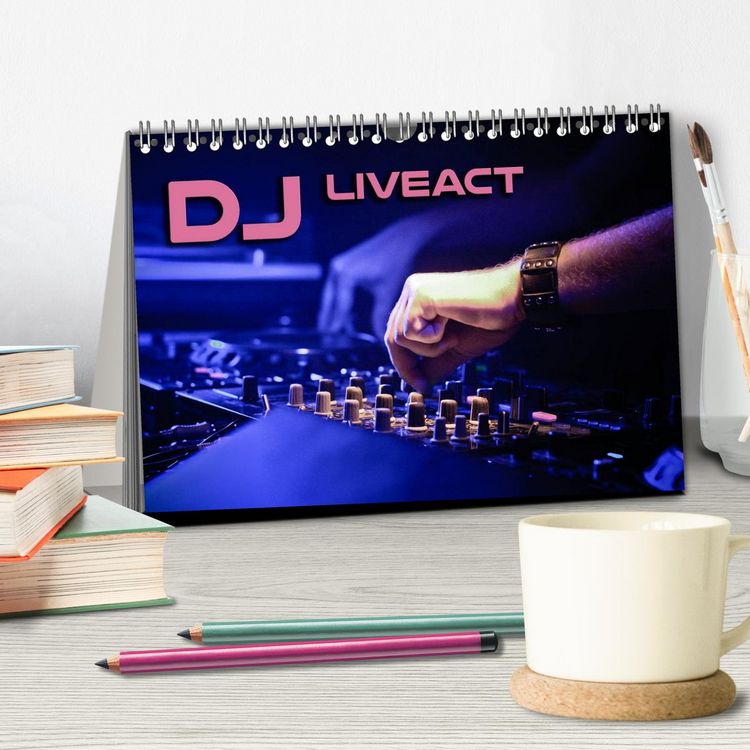 Produktbild: DJ Liveact (Tischkalender 2026 DIN A5 quer), CALVENDO Monatskalender