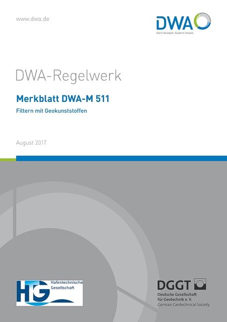 Produktbild: Merkblatt DWA-M 511 Filtern mit Geokunststoffen