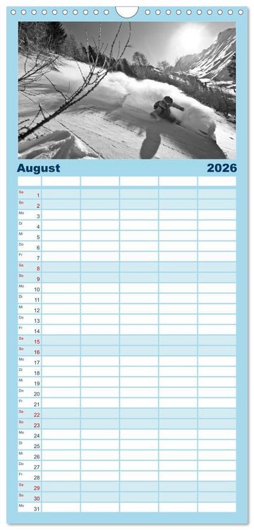 Produktbild: Familienplaner 2026 - Faskination mit 5 Spalten (Wandkalender, 21 x 45 cm) CALVENDO