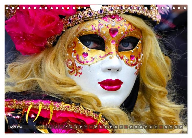 Produktbild: Magie der Masken (Wandkalender 2026 DIN A4 quer), CALVENDO Monatskalender