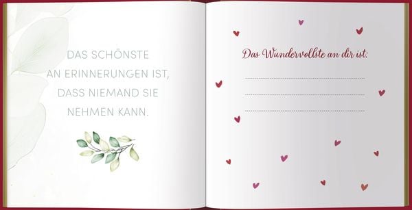 Produktbild: Erinnerungsbuch Lieblingsgedanke