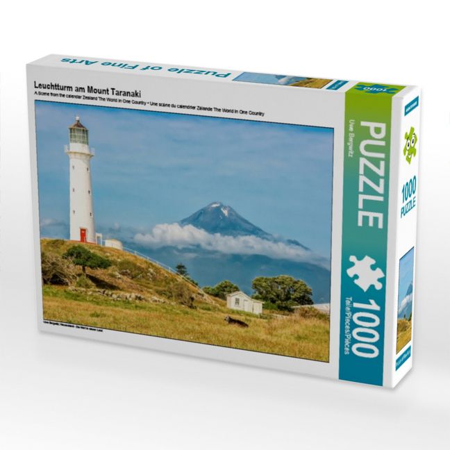 Produktbild: CALVENDO Puzzle Leuchtturm am Mount Taranaki | 1000 Teile Lege-Gr&ouml;&szlig;e 64x48cm Foto-Puzzle f&uuml;r gl&uuml;ckliche Stunden