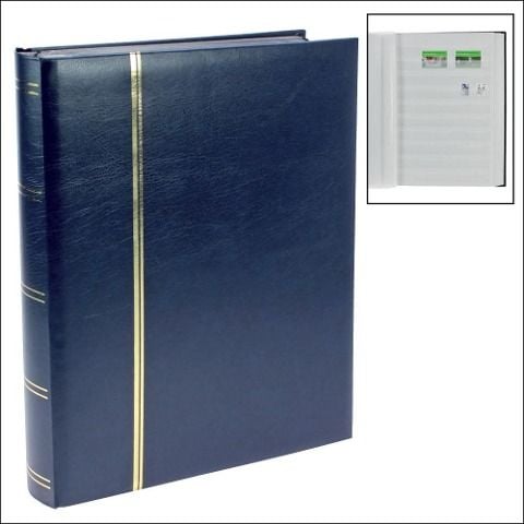 Produktbild: Briefmarkensammelalbum, blauer Einband