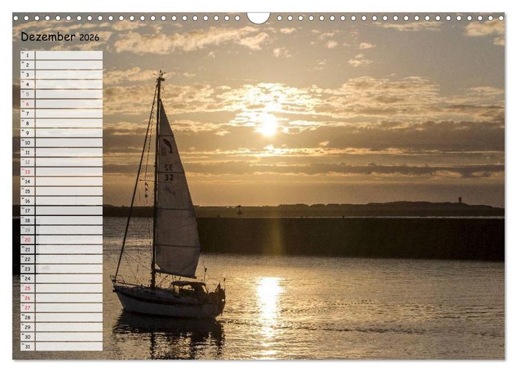 Produktbild: Helgoland - idyllische Nordseeinsel (Wandkalender 2026 DIN A3 quer), CALVENDO Monatskalender